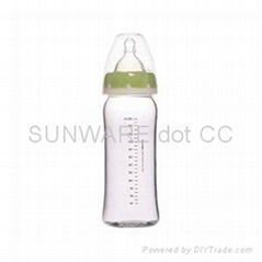 Anti-microbial Borosilicate Glass Feeding Bottle