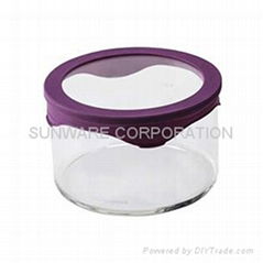 Anti-microbial Borosilicate Glass Food Container 