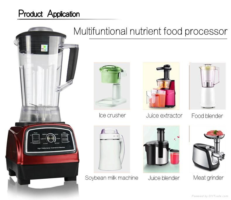 BPA free JAR 2.0L ETL CE professional blender 2