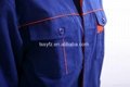 sanding process cobalt blue and orange workwear uniform 5