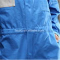 blue with gray 100% cotton workwear coverall 4