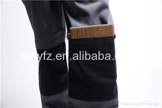 Custom mens gray 100% cotton FR cargo pants 5