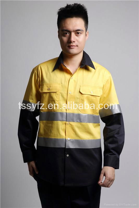 International mens long sleeve hi vis shirt