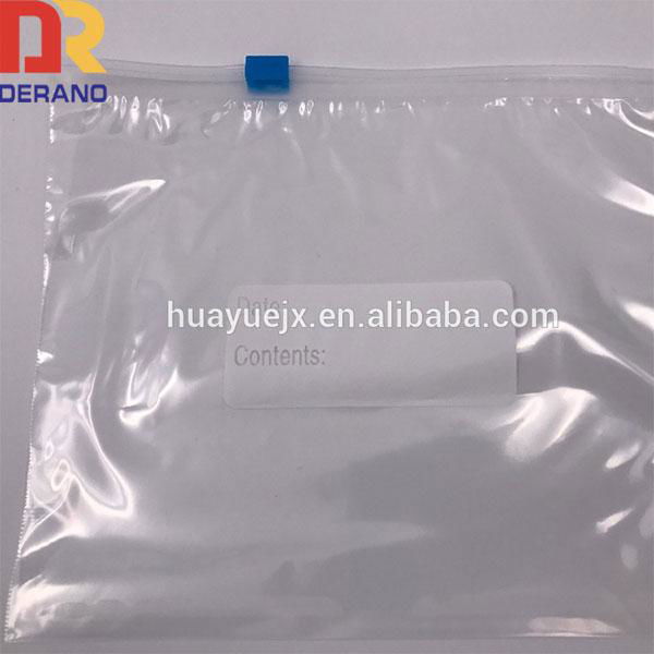 Plastic Ldpe resealable slide bag/slider bag for printing packaging 2