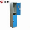 Simple Gym Bathroom Metal 2 Door Wardrobe Lockers 2