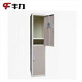 Simple Gym Bathroom Metal 2 Door Wardrobe Lockers 3