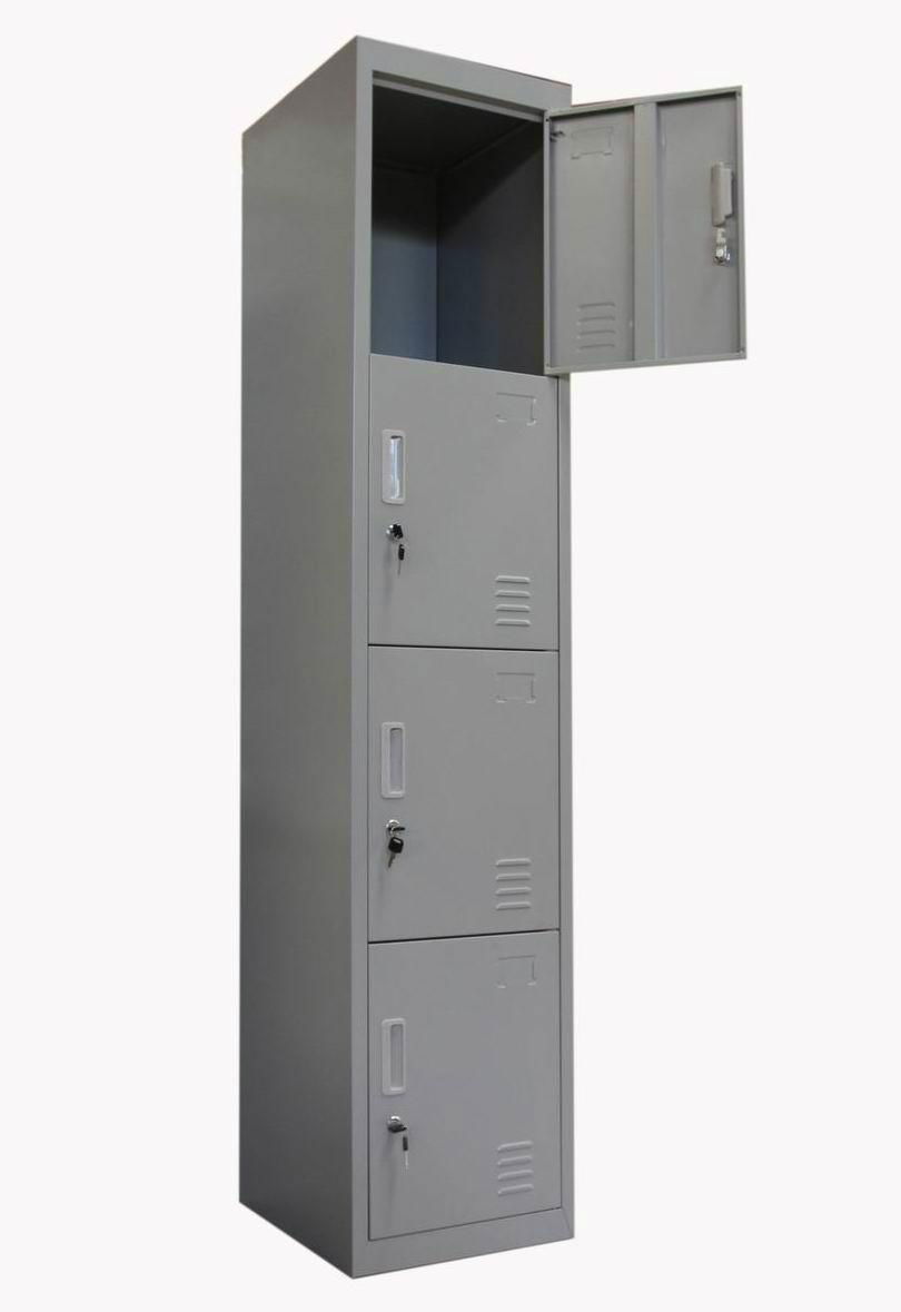 Different Color 4 Doors Steel Locker Cabinet Wardrobe 4