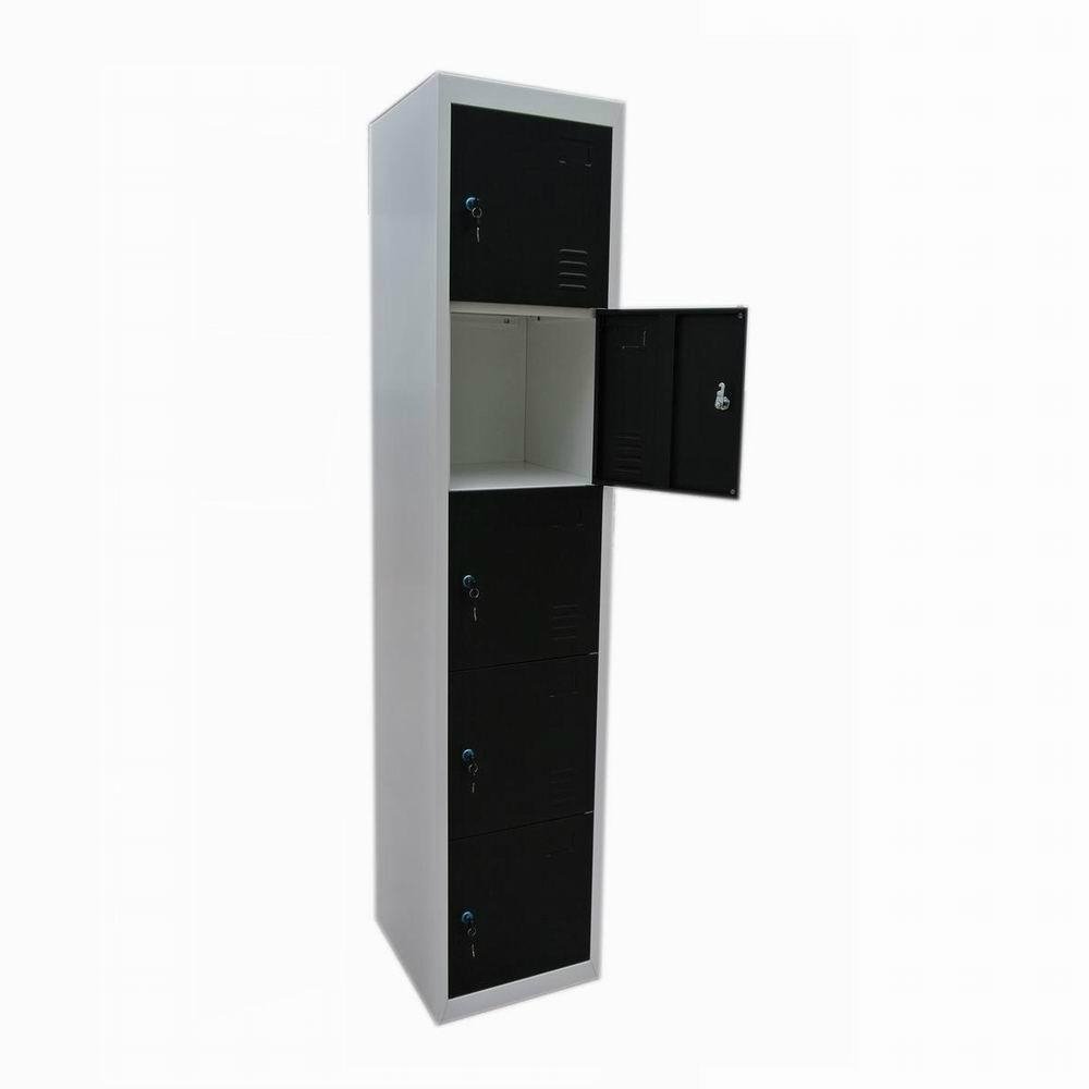Stainless Steel Single 5 Door Storage Locker Wardrobe 4