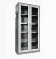 Office used glass sliding door steel filing cabinets 4