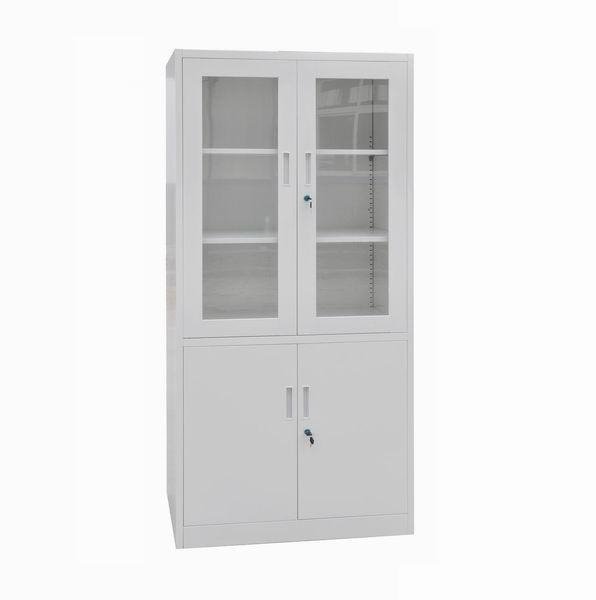 Office steel furniture chemical glass door display storage cabinet 4