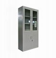 Office steel furniture chemical glass door display storage cabinet 5