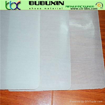 Hot melt sheet witih non woven fabric based toe puff and counter Tpu sheet  2