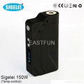 18650 Battery Temperature Control Sigelei 150W TC VV/VW Box Mod Black 