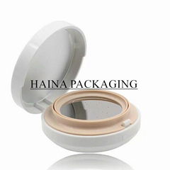 HN-PJ-09 empty compact for BB/CC cream,stainless steel button compact container 