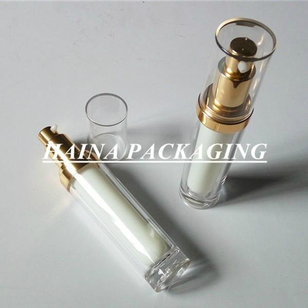 HN-AB-01  round acrylic pump bottle 15ml 30ml 50ml 80ml 100ml 120ml 3