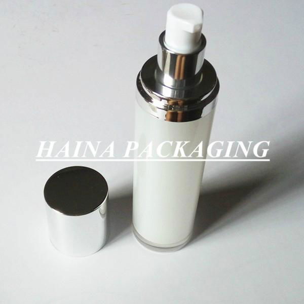 HN-AB-01  round acrylic pump bottle 15ml 30ml 50ml 80ml 100ml 120ml 4