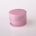 HN-AJ-01 Round acrylic cosmetic cream clear jar for personal care