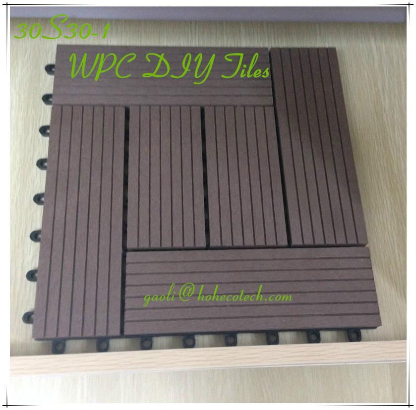 interlock easy install WPC DIY Tiles Hoh ecotech PE WPC