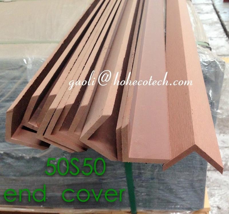L shape end cover for wpc decking / anti moisture skirted  top rated WPC