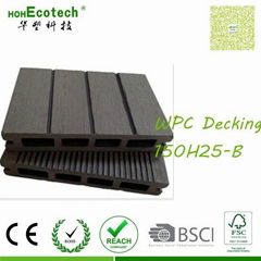 hollow wood board Outdoor patio composite decking wpc covering