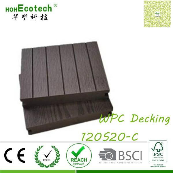 High density plank wood composite flooring WPC deck factory price