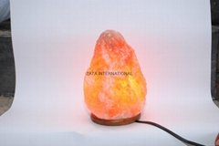 Himalayan Rock Salt Lamps Natural Ionizer 4.5 to 5.5 Kg 6 Feets Cord Bulb w Base