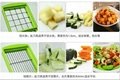 Green color Plastic Multifuctional Vegetable Slicer 3