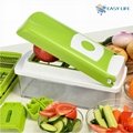 Green color Plastic Multifuctional Vegetable Slicer 4