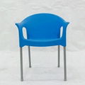 plastic arm chair stackable plastic dining chair with heavy duty PC514 5