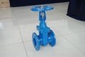 O type DIN3352-F4 Non-rising stem resilient soft seated gate valves 1