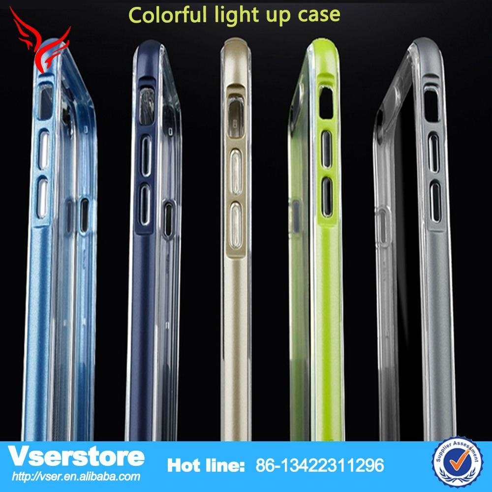 Wholesale Rock LED Calls Flash Light Cute Colorful Bumper Case for iPhone 6 chin 4