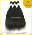 6A Brazilian virgin hair straight soft tangle free Brazilian hair weave 2