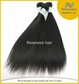 6A Brazilian virgin hair straight soft tangle free Brazilian hair weave 3