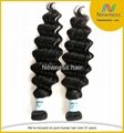 top quality wholesale brazilian virgin human hair extension deep wave hair weave 1