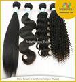 100% unprocessed virgin Brazilian hair extension wholesale human hair extension 2