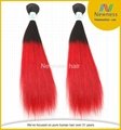 6A Brazilian Ombre Hair Extension Hot Two Tone Human Hair Weave 2