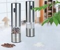 Battery operated salt or pepper mills