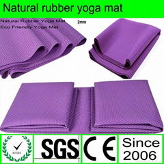 1/2-Inch Extra Thick High Density Natural rubber  Yoga Mat 