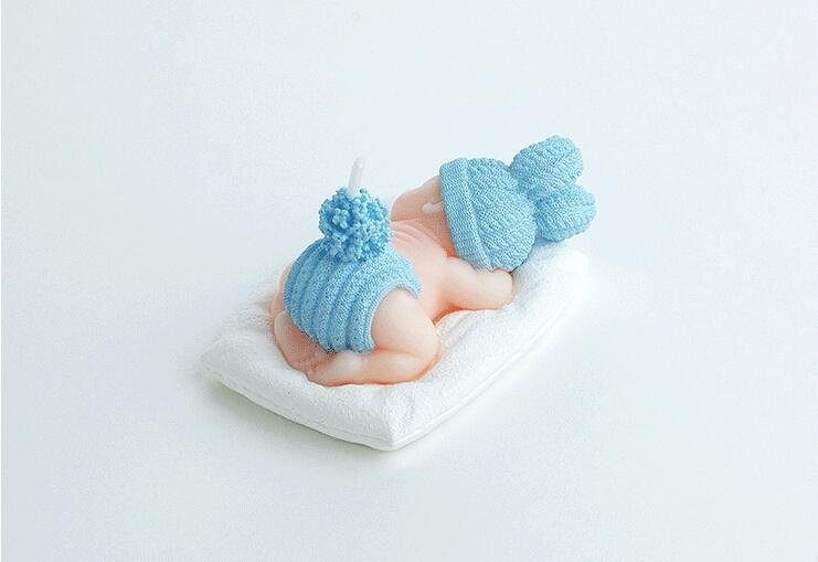 Blue Cute Baby Candle For Wedding Party Birthday Shower Souvenirs Gifts Favor 3