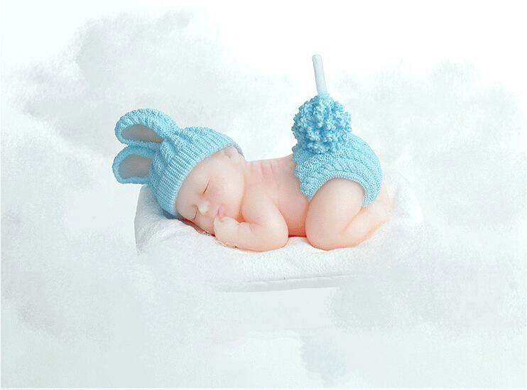 Blue Cute Baby Candle For Wedding Party Birthday Shower Souvenirs Gifts Favor 2