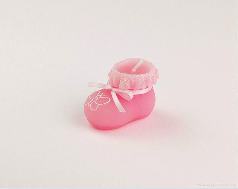 Pink Sock Shoe Candle Wedding Baby Shower Birthday Souvenirs Gifts Favor 4