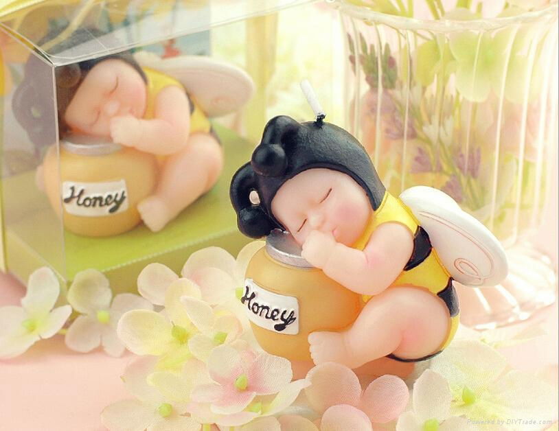 Honey Bee Baby Candle Wedding Baby Shower Birthday Souvenirs Gifts Favor