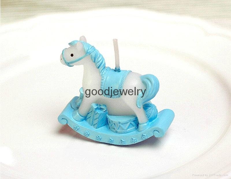 BlueTrojan Horse Candle For Wedding Party Birthday Baby Shower Souvenirs Favor