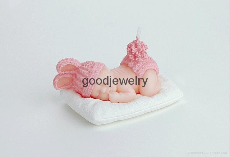 Pink Cute Baby Candle For Wedding Party Birthday Shower Souvenirs Gifts Favor 2
