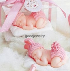 Pink Cute Baby Candle For Wedding Party Birthday Shower Souvenirs Gifts Favor