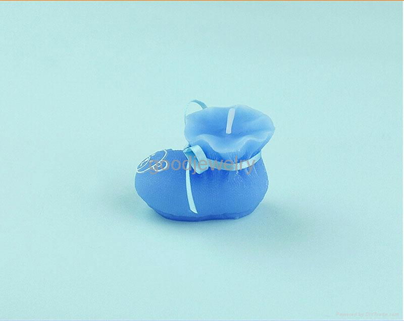 Blue Sock Shoe Candle Wedding Baby Shower Birthday Souvenirs Gifts Favor 4