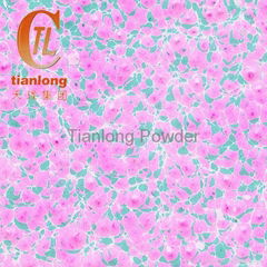 Flower dot additives for powder coating