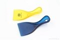 best quality red or blue ice scraper with fabric edge passed sgs made in prc 4