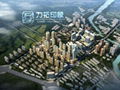 Architecture Rendering Aerial View 1