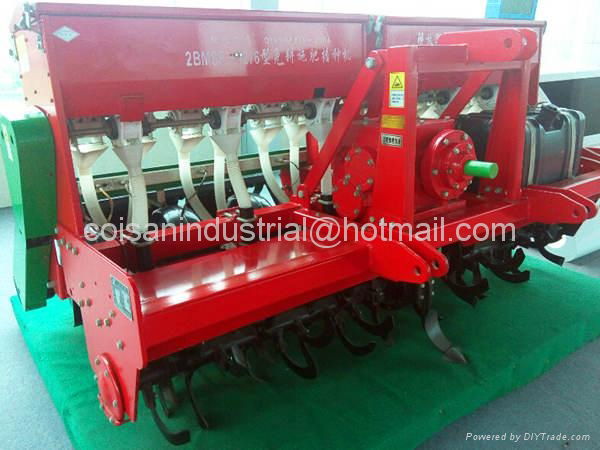 No-till corn and wheat seeding and fertilizing machine 2